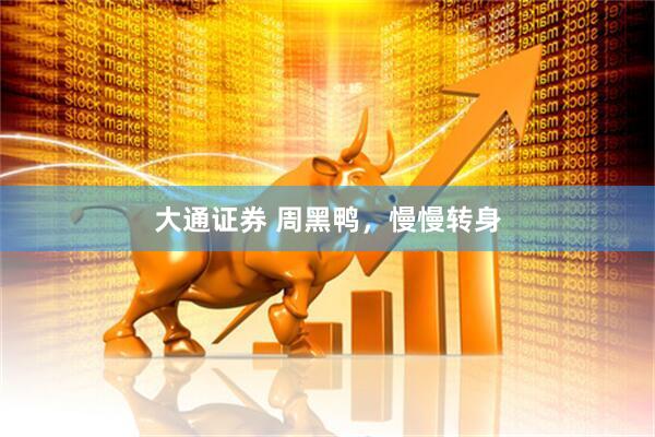 大通证券 周黑鸭，慢慢转身