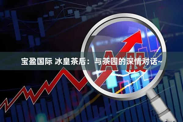 宝盈国际 冰皇茶后：与茶园的深情对话~