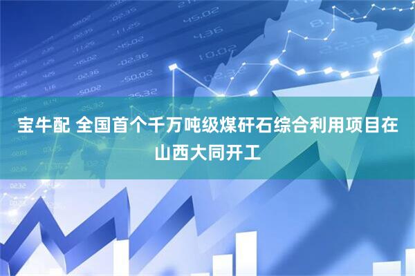 宝牛配 全国首个千万吨级煤矸石综合利用项目在山西大同开工